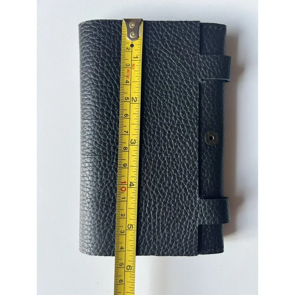 NEW KIKO MEN'S LEATHER Trifold Black WALLET Fast Shipping